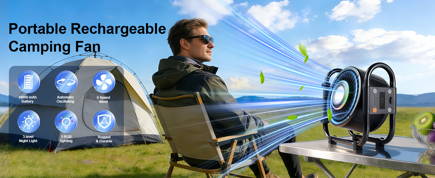 Portable Outdoor Oscillating Fan
