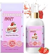 Chinosuo Strawberry Shortcake Body Hair Milk Spray, Vanilla Cream Puff, Sweet Milk Body Mist, Lon...