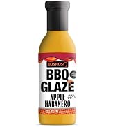 Kosmos Q Apple Habanero BBQ Glaze Sauce – Sweet & Spicy BBQ Sauce for Use as Rib Glaze, Pork, Ham...