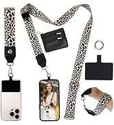 FUVLIFE Phone Lanyard Crossbody Wrist Strap, Adjustable Clip and Go Strap for Phone with Wallet C...