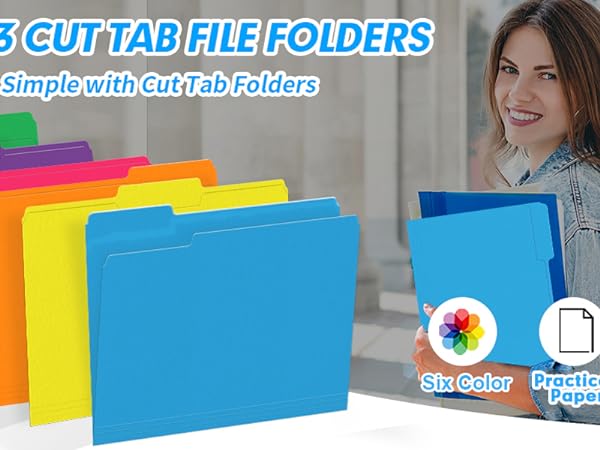 cut tab folder