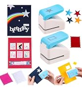 2Pcs/Set 3D Postage Stamp and Star Embossing Punch; Punches Score Tools for Scrapbooking Journali...