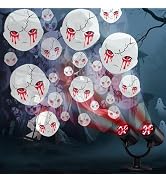 Toodour Halloween Projector Lights Outdoor, Double Head Dynamic Halloween Lights Projector with T...