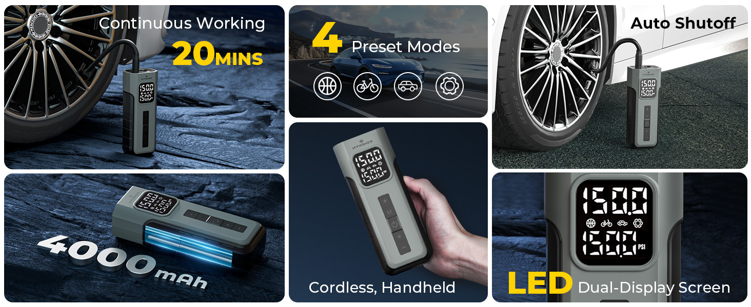 Tire Inflator Portable Air Compressor