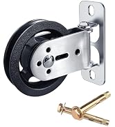 powerfeng Cable Pulley Wheel System Wall Mounted:180° Rotation Silent Cable Gym Pulley Blocks - H...