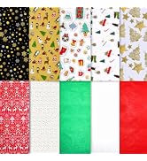 Naler 150PCS Christmas Tissue Paper Bulk Pack Xmas Holiday Premium Decorative Gift Wrapping Tissu...