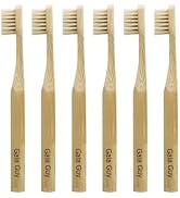 Gaia Guy Natural Bristle Bamboo Toothbrush for Kids (NO Nylon - Boar Hair ONLY) - Totally Compost...