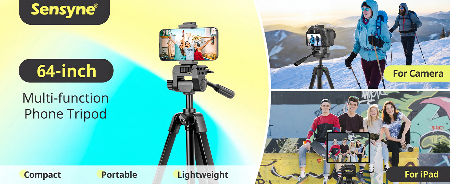 Sensyne 64" Camera Tripod Stand