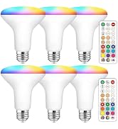 ILC BR30 LED Flood Light Bulbs, Color Changing Light Bulbs, 5 Color Temperature Tunable Indoor, w...