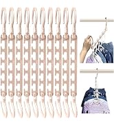 Wonder Hanger Max Kids 10-Pack Space Saving Cascading Hangers, Reinforced Hooks Swivels 360°, Clo...