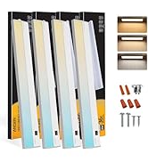 Ansen 4Packs of Under Cabinet Lighting Hardwired, 36IN 22W 1426LM, Dimmable Led Light for Kitchen...