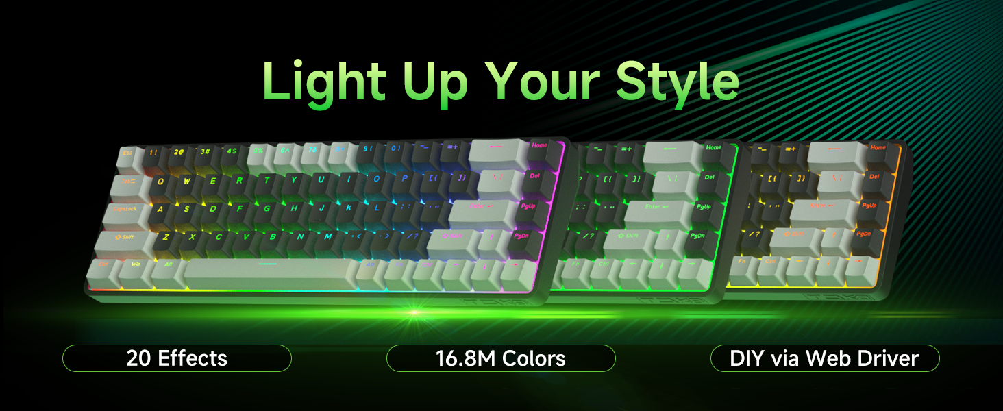 60% wireless mechanical gaming keyboard