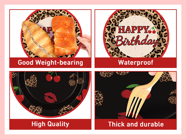 Cheetah Print Party Plates
