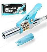 SHALL Grease Gun Coupler, Quick Release & Strong Locking Grease Gun Couplers w/Zerk Fittings Clea...