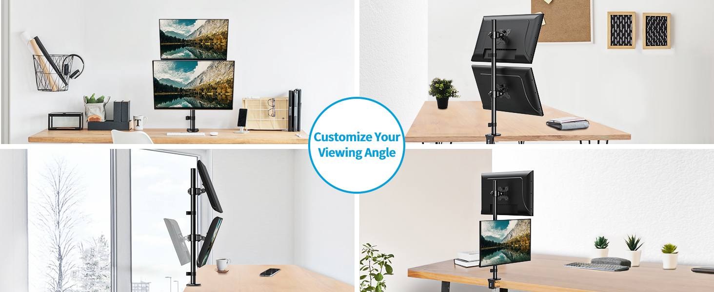 vertical monitor desk mount