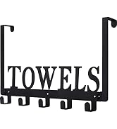 Azmoncy Over The Door Hooks, Towel Rack for Bathroom Towel Holder for Hanging Heavy Duty, Wall Mo...