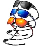 KALIYADI Polarized Sunglasses for Men, Sports Sun Glasses for Driving Cycling Fishing with UV pro...