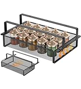 ENONCI Under Shelf Drawer, Hanging Pullout Drawer Basket, No Drilling Under Cabinet Organizer, Me...