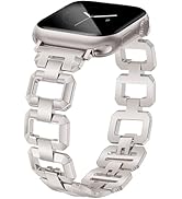 JR.DM Gold Watch Band for Women Compatible with Apple Watch 38mm 40mm 41mm 42mm 44mm 45mm 46mm 49...