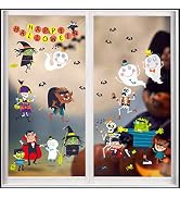 CCINEE 134PCS Halloween Window Clings Cute Cartoon Assorted Stickers Decals for Halloween Party D...