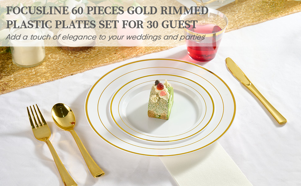 plastic plates set