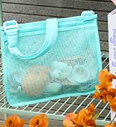 Tagitary Beach Toys Mesh Beach Bag Sand Toy Seashell Bag