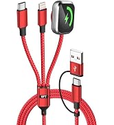 Travel Essentials,USB A/C 4 in 2 Multi Charging Cable for i Watch Charger/Type C Charger/IP Port,...