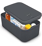 Small Lock Box,Lockable Storage Box with Combination Code for Medication Safe, Medicine Lock Box ...