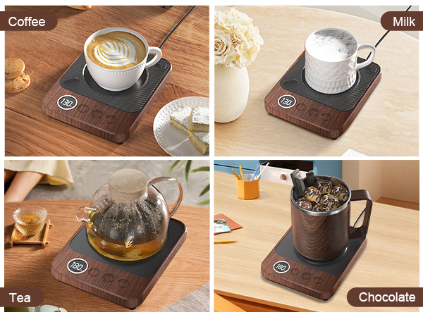 Coffee Mug Warmer & Mug Set for Desk, Electric Coffee Cup Warmer with 16oz Heated Mug