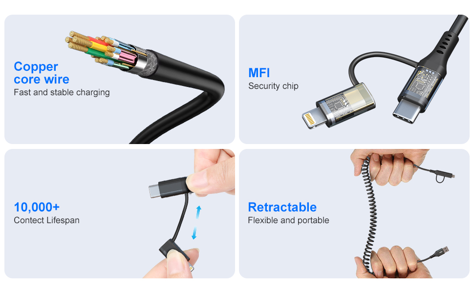 dual charging cable carplay