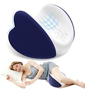 ComfyInLove Knee Pillow for Side Sleepers, Leg Pillow for Side Sleeping, Heart-Shape Memory Foam ...
