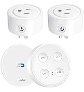 LoraTap Mini Remote Control Outlet Plug: 656ft Range — Wireless Light Switch for Household Applia...