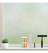 Coavas Frosted Glass Window Privacy Film, Opaque Static Cling No Glue Removable, UV & Heat Blocki...
