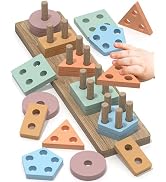 Montessori Toys for 1 Year Old Toddlers, Wooden Toys Set