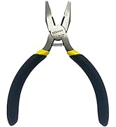 BOOSDEN Mini Lineman's Pliers, 5 Inch Side Cutter Linesman Pliers, Combination Pliers, High Lever...