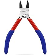 TOOLUTION 5" Small Wire Cutters Diagonal Cutting Pliers Flush Cutter | Side Cutter for Crafting S...