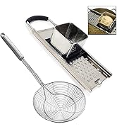 Premium Grade Stainless Steel Spaetzle Maker with Comfort Grip Handle, Stainless Steel Spider Str...