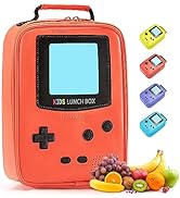 Hairao Kids Lunch Box Insulated Soft Lunch Bag Leather Lunch Box Gameboy Mini Cooler Back to Scho...