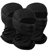 Balaclava Ski Mask 3 Pieces Full Face Cover for Men and Women Breathable Full Face Mask for Skiin...