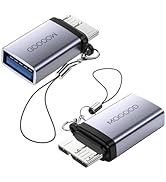 MOGOOD USB Female to Micro B Male Adapter, Micro USB 3.0 to USB Female Adaptor, USB 3.0 Female to...