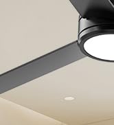 CSWF Ceiling Fan Light Modern with Remote - Outdoor Ceiling Fan with Remote, 3000K-6500K Dimmable...
