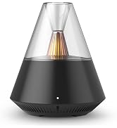 KinYiLO Ultrasonic Essential Oil Diffuser, 150ML Modern Aromatherapy Diffuser with Candle Light, ...