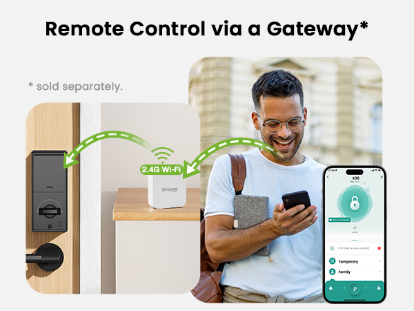 Ghome Smart Deadbolt Lock for Front Door