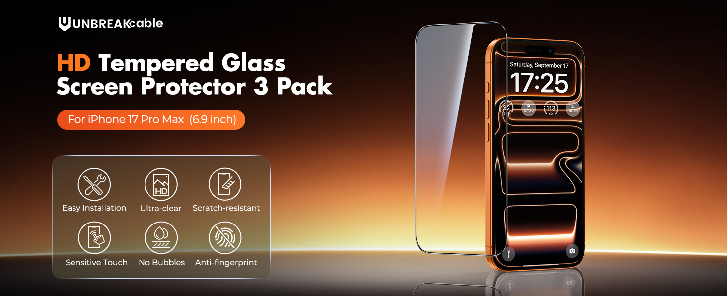 for iphone 17 pro max screen protector