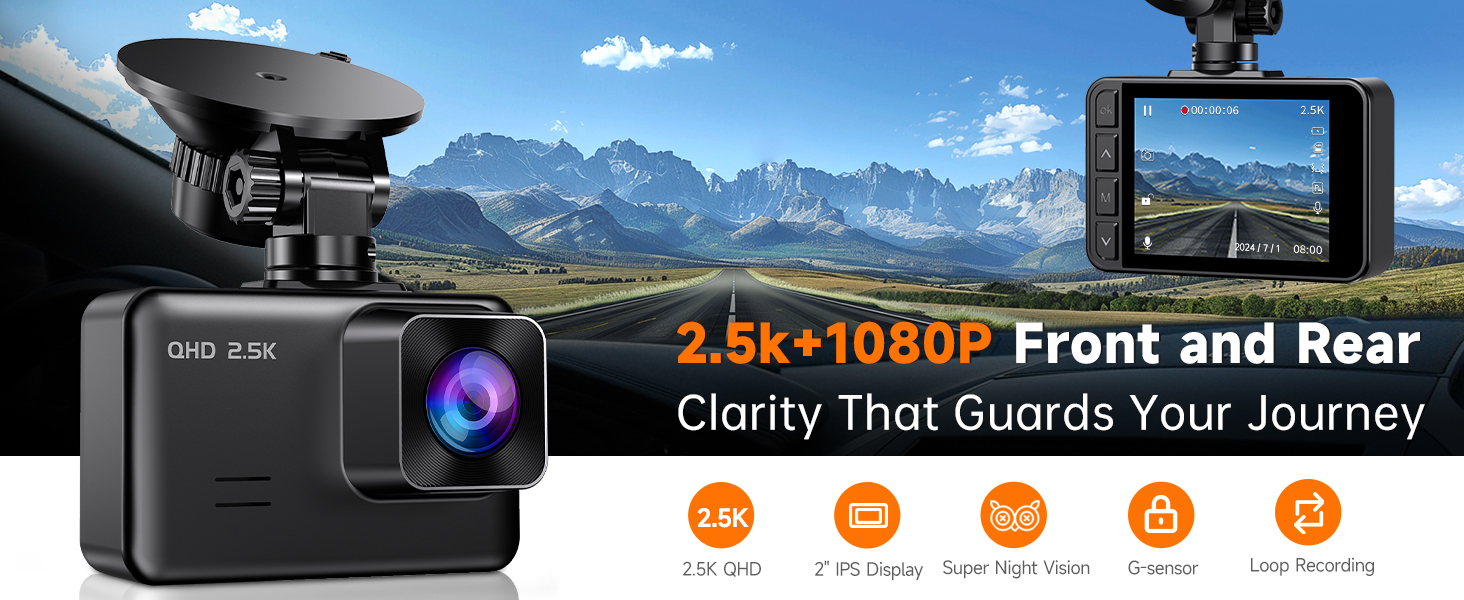 dash cam front and rear