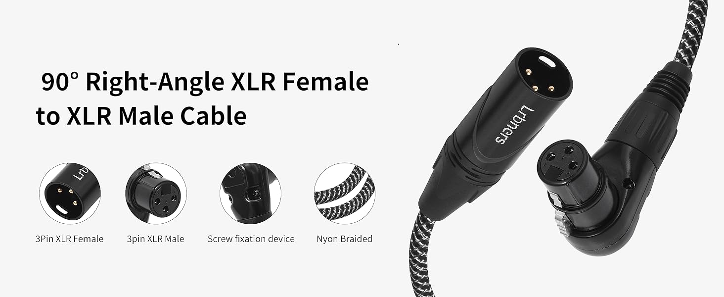 Optimize Your Audio Setup with 90° Right-Angle XLR Female Connectors