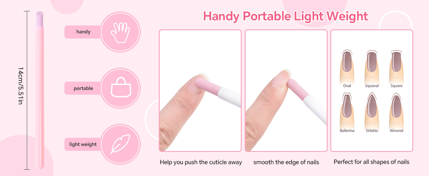 nail pumice stone using method and size
