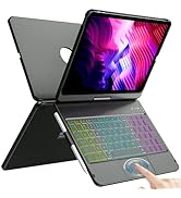 Keyboard Case for iPad Pro 11 inch 3rd Generation 2021/iPad Air 10.9 5th Gen 2022/4th Gen 2020/iP...