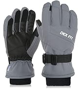 DEX FIT Coldproof Warm Winter Gloves WG201, Waterproof, Double Thermal Protection for Cold Weathe...