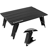 ROCK CLOUD Ultralight Folding Beach Table Adjust Height Aluminum Portable Mini Camping Table
